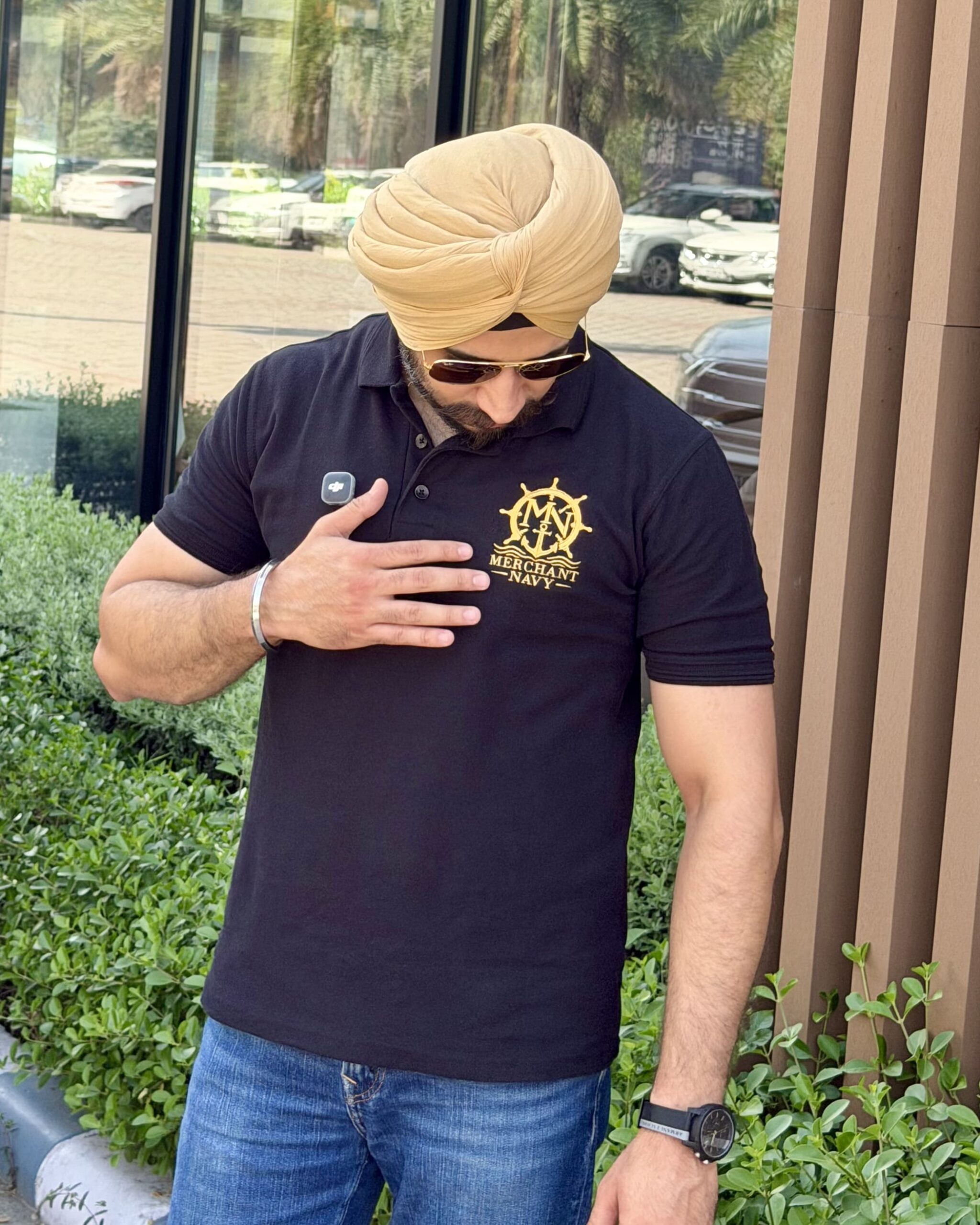 The Merchant Polo — Black
