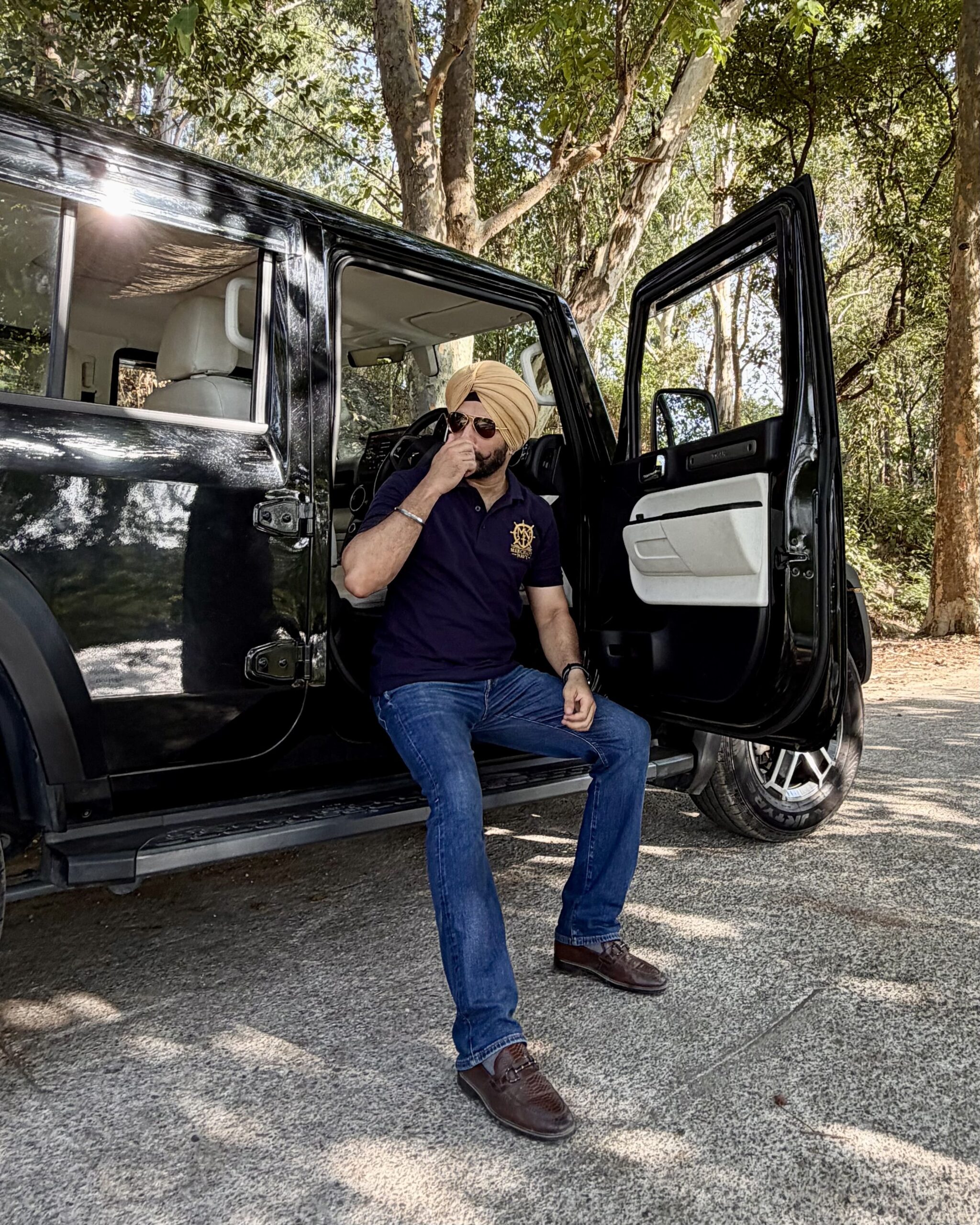 The Merchant Polo — Black