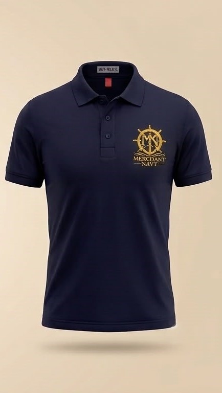 The Merchant Polo — Navy